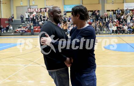 Basketball 2. Liga 2024/2025. Playoffs. VF3.   Woerthersee Piraten gegen Mattersburg Rocks.    Trainer Andreas Kuttnig (Piraten),  Trainer James WILLIAMS  (Mattersburg Rocks). Klagenfurt, am 29.3.2025.
Foto: Kuess


---
pressefotos, pressefotografie, kuess, qs, qspictures, sport, bild, bilder, bilddatenbank