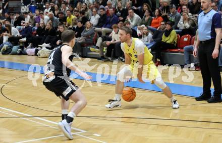 Basketball 2. Liga 2024/2025. Playoffs. VF3.   Woerthersee Piraten gegen Mattersburg Rocks.    Tim Huber (Piraten),   Klagenfurt, am 29.3.2025.
Foto: Kuess


---
pressefotos, pressefotografie, kuess, qs, qspictures, sport, bild, bilder, bilddatenbank