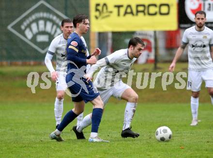 Fussball. Kaerntner Liga. Velden gegen Koettmannsdorf.  Nicolas Manuel Modritz  (Velden),    Stephan Borovnik (Koettmannsdorf). Velden, 29.3.2025
Foto: Kuess
---
pressefotos, pressefotografie, kuess, qs, qspictures, sport, bild, bilder, bilddatenbank