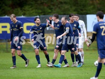 Fussball. Kaerntner Liga. Velden gegen Koettmannsdorf.   Torjubel Tom Zurga (Velden),    Velden, 29.3.2025
Foto: Kuess
---
pressefotos, pressefotografie, kuess, qs, qspictures, sport, bild, bilder, bilddatenbank
