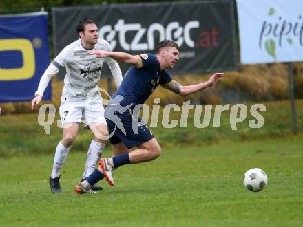 Fussball. Kaerntner Liga. Velden gegen Koettmannsdorf.  Florian Schaller  (Velden), Stephan Borovnik   (Koettmannsdorf). Velden, 29.3.2025
Foto: Kuess
---
pressefotos, pressefotografie, kuess, qs, qspictures, sport, bild, bilder, bilddatenbank