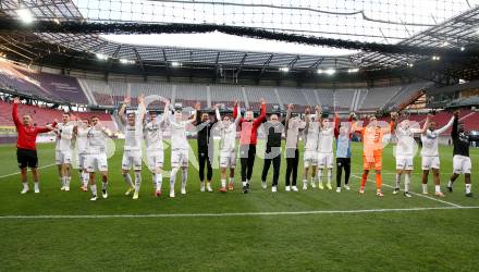 Fussball Bundesliga. SK Austria Klagenfurt gegen Altach.  Jubel (Altach). Klagenfurt, am 5.4.2025.
Foto: Kuess
---
pressefotos, pressefotografie, kuess, qs, qspictures, sport, bild, bilder, bilddatenbank