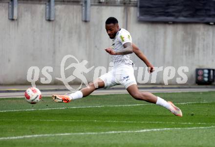 Fussball Bundesliga. SK Austria Klagenfurt gegen Altach.  Suliman-Marlon Mustapha (Altach). Klagenfurt, am 5.4.2025.
Foto: Kuess
---
pressefotos, pressefotografie, kuess, qs, qspictures, sport, bild, bilder, bilddatenbank