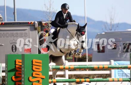 Reiten. Reitsport. Alpenspan Grand Prix. Markus Saurugg auf Obora s Crunchy Nul.   St. Margarethen im Lavanttal, am 6.4.2025.
Foto: Kuess 
---
pressefotos, pressefotografie, kuess, qs, qspictures, sport, bild, bilder, bilddatenbank