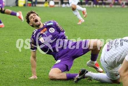 Fussball Bundesliga. SK Austria Klagenfurt gegen Altach.  Ben Bobzien (Klagenfurt). Klagenfurt, am 5.4.2025.
Foto: Kuess
---
pressefotos, pressefotografie, kuess, qs, qspictures, sport, bild, bilder, bilddatenbank