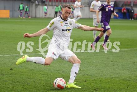 Fussball Bundesliga. SK Austria Klagenfurt gegen Altach.  Mike Steven Baehre  (Altach). Klagenfurt, am 5.4.2025.
Foto: Kuess
---
pressefotos, pressefotografie, kuess, qs, qspictures, sport, bild, bilder, bilddatenbank