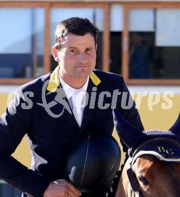Reiten. Reitsport. Alpenspan Grand Prix. Fritz Kogelnig jun.  St. Margarethen im Lavanttal, am 6.4.2025.
Foto: Kuess 
---
pressefotos, pressefotografie, kuess, qs, qspictures, sport, bild, bilder, bilddatenbank
