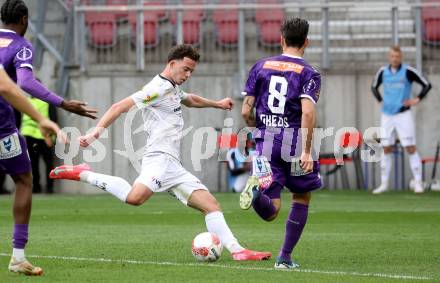 Fussball Bundesliga. SK Austria Klagenfurt gegen Altach.  Dijon Kameri (Altach). Klagenfurt, am 5.4.2025.
Foto: Kuess
---
pressefotos, pressefotografie, kuess, qs, qspictures, sport, bild, bilder, bilddatenbank