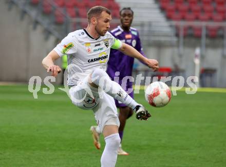 Fussball Bundesliga. SK Austria Klagenfurt gegen Altach.  Lukas Jaeger (Altach). Klagenfurt, am 5.4.2025.
Foto: Kuess
---
pressefotos, pressefotografie, kuess, qs, qspictures, sport, bild, bilder, bilddatenbank