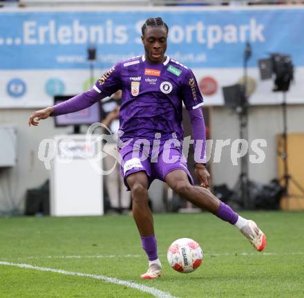 Fussball Bundesliga. SK Austria Klagenfurt gegen Altach. Dikeni Salifou  (Klagenfurt). Klagenfurt, am 5.4.2025.
Foto: Kuess
---
pressefotos, pressefotografie, kuess, qs, qspictures, sport, bild, bilder, bilddatenbank