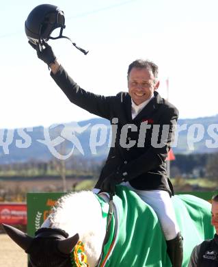 Reiten. Reitsport. Alpenspan Grand Prix. Markus Saurugg auf Obora s Crunchy Nul.   St. Margarethen im Lavanttal, am 6.4.2025.
Foto: Kuess 
---
pressefotos, pressefotografie, kuess, qs, qspictures, sport, bild, bilder, bilddatenbank