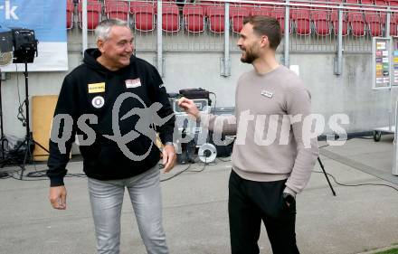 Fussball Bundesliga. SK Austria Klagenfurt gegen Altach.  Trainer Peter Pacult (Klagenfurt).  Trainer Fabio Ingolitsch (Altach). Klagenfurt, am 5.4.2025.
Foto: Kuess
---
pressefotos, pressefotografie, kuess, qs, qspictures, sport, bild, bilder, bilddatenbank