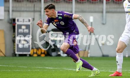 Fussball Bundesliga. SK Austria Klagenfurt gegen Altach. David Toshevski (Klagenfurt). Klagenfurt, am 5.4.2025.
Foto: Kuess
---
pressefotos, pressefotografie, kuess, qs, qspictures, sport, bild, bilder, bilddatenbank