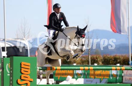 Reiten. Reitsport. Alpenspan Grand Prix. Markus Saurugg auf Obora s Crunchy Nul.   St. Margarethen im Lavanttal, am 6.4.2025.
Foto: Kuess 
---
pressefotos, pressefotografie, kuess, qs, qspictures, sport, bild, bilder, bilddatenbank