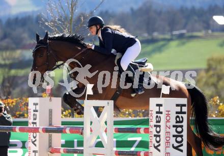 Reiten. Reitsport. Alpenspan Grand Prix. Julia Hantke auf Jumbo B.  St. Margarethen im Lavanttal, am 6.4.2025.
Foto: Kuess 
---
pressefotos, pressefotografie, kuess, qs, qspictures, sport, bild, bilder, bilddatenbank