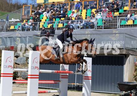Reiten. Reitsport. Generation Z Cup. Anna Plautz. St. Margarethen im Lavanttal, am 6.4.2025.
Foto: Kuess 
---
pressefotos, pressefotografie, kuess, qs, qspictures, sport, bild, bilder, bilddatenbank