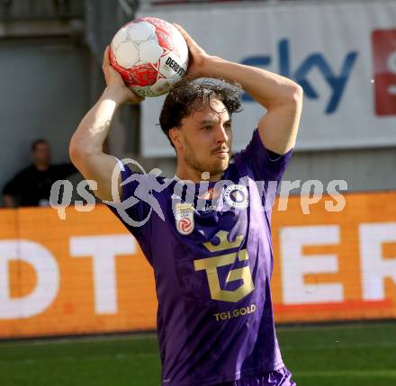 Fussball Bundesliga. SK Austria Klagenfurt gegen GAK.  Simon Straudi  (Klagenfurt). Klagenfurt, am 19.4.2025.
Foto: Kuess
---
pressefotos, pressefotografie, kuess, qs, qspictures, sport, bild, bilder, bilddatenbank