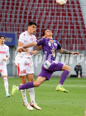Fussball Bundesliga. SK Austria Klagenfurt gegen GAK. (Klagenfurt), Milos Jovicic (GAK). Klagenfurt, am 19.4.2025.David Toshevski 
Foto: Kuess
---
pressefotos, pressefotografie, kuess, qs, qspictures, sport, bild, bilder, bilddatenbank