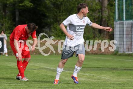 Fussball 1. Klasse C. KAC 1909 Juniors gegen Maria Saal.  Torjubel Fabian Miesenboeck (Maria Saal). Klagenfurt, am 20..4.2025.
Foto: Kuess
www.qspictures.net
---
pressefotos, pressefotografie, kuess, qs, qspictures, sport, bild, bilder, bilddatenbank