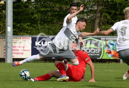 Fussball 1. Klasse C. KAC 1909 Juniors gegen Maria Saal. Benjamin Tassotti (KAC), Fabian Miesenboeck (Maria Saal). Klagenfurt, am 20..4.2025.
Foto: Kuess
www.qspictures.net
---
pressefotos, pressefotografie, kuess, qs, qspictures, sport, bild, bilder, bilddatenbank