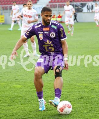 Fussball Bundesliga. SK Austria Klagenfurt gegen GAK.  Keanan Bennetts (Klagenfurt). Klagenfurt, am 19.4.2025.
Foto: Kuess
---
pressefotos, pressefotografie, kuess, qs, qspictures, sport, bild, bilder, bilddatenbank