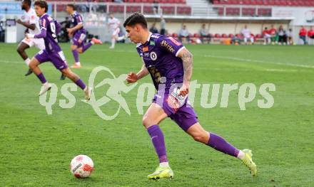 Fussball Bundesliga. SK Austria Klagenfurt gegen GAK. David Toshevski (Klagenfurt). Klagenfurt, am 19.4.2025.
Foto: Kuess
---
pressefotos, pressefotografie, kuess, qs, qspictures, sport, bild, bilder, bilddatenbank