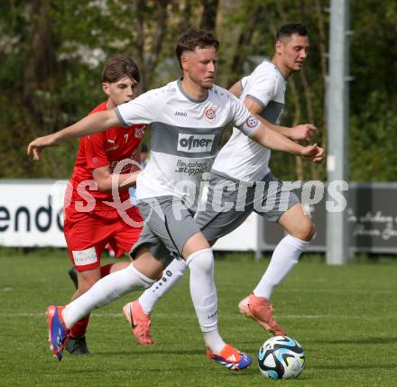 Fussball 1. Klasse C. KAC 1909 Juniors gegen Maria Saal.  Fabian Miesenboeck  (Maria Saal). Klagenfurt, am 20..4.2025.
Foto: Kuess
www.qspictures.net
---
pressefotos, pressefotografie, kuess, qs, qspictures, sport, bild, bilder, bilddatenbank