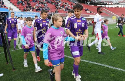 Fussball Bundesliga. SK Austria Klagenfurt gegen GAK.  Simon Straudi, Christopher Wernitznig  (Klagenfurt),. Klagenfurt, am 19.4.2025.
Foto: Kuess
---
pressefotos, pressefotografie, kuess, qs, qspictures, sport, bild, bilder, bilddatenbank