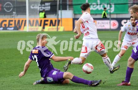 Fussball Bundesliga. SK Austria Klagenfurt gegen GAK. Martin Hinteregger (Klagenfurt),Christian Lichtenberger (GAK). Klagenfurt, am 19.4.2025.
Foto: Kuess
---
pressefotos, pressefotografie, kuess, qs, qspictures, sport, bild, bilder, bilddatenbank