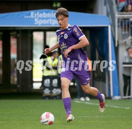 Fussball Bundesliga. SK Austria Klagenfurt gegen GAK.  Matteo Kitz  (Klagenfurt). Klagenfurt, am 19.4.2025.
Foto: Kuess
---
pressefotos, pressefotografie, kuess, qs, qspictures, sport, bild, bilder, bilddatenbank