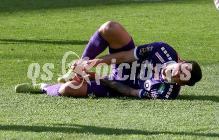 Fussball Bundesliga. SK Austria Klagenfurt gegen GAK.  David Toshevski  (Klagenfurt). Klagenfurt, am 19.4.2025.
Foto: Kuess
---
pressefotos, pressefotografie, kuess, qs, qspictures, sport, bild, bilder, bilddatenbank