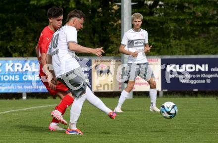 Fussball 1. Klasse C. KAC 1909 Juniors gegen Maria Saal.  Fabian Miesenboeck  (Maria Saal). Klagenfurt, am 20..4.2025.
Foto: Kuess
www.qspictures.net
---
pressefotos, pressefotografie, kuess, qs, qspictures, sport, bild, bilder, bilddatenbank