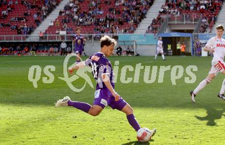 Fussball Bundesliga. SK Austria Klagenfurt gegen GAK.  Simon Straudi  (Klagenfurt). Klagenfurt, am 19.4.2025.
Foto: Kuess
---
pressefotos, pressefotografie, kuess, qs, qspictures, sport, bild, bilder, bilddatenbank