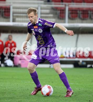 Fussball Bundesliga. SK Austria Klagenfurt gegen LASK.  Christopher Cvetko  (Klagenfurt). Klagenfurt, am 22.4.2025.
Foto: Kuess
---
pressefotos, pressefotografie, kuess, qs, qspictures, sport, bild, bilder, bilddatenbank