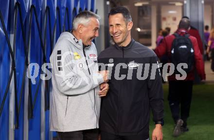Fussball Bundesliga. SK Austria Klagenfurt gegen LASK. Trainer Peter Pacult, 4. Offizieller Alexander Harkam   (Klagenfurt). Klagenfurt, am 22.4.2025.
Foto: Kuess
---
pressefotos, pressefotografie, kuess, qs, qspictures, sport, bild, bilder, bilddatenbank
