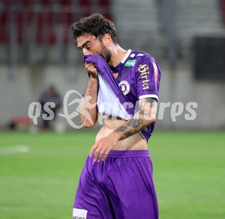 Fussball Bundesliga. SK Austria Klagenfurt gegen LASK.   Kosmas Gkezos  (Klagenfurt). Klagenfurt, am 22.4.2025.
Foto: Kuess
---
pressefotos, pressefotografie, kuess, qs, qspictures, sport, bild, bilder, bilddatenbank