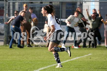Fussball Frauen. KFV Cup. Sk Austria Klagenfurt gegen Kraig. Jubel Aila Kovacevic (Kraig). Klagenfurt, am 27.4.2025.
Foto: Kuess
www.qspictures.net
---
pressefotos, pressefotografie, kuess, qs, qspictures, sport, bild, bilder, bilddatenbank