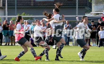 Fussball Frauen. KFV Cup. Sk Austria Klagenfurt gegen Kraig. Jubel Kraig. Klagenfurt, am 27.4.2025.
Foto: Kuess
www.qspictures.net
---
pressefotos, pressefotografie, kuess, qs, qspictures, sport, bild, bilder, bilddatenbank