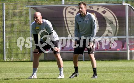 Fussball Bundesliga. Training SK Austria Klagenfurt. Trainer Carsten Jancker, Co-Trainer Martin Lassnig.. Klagenfurt, am 28.4.2025.
Foto: Kuess
---
pressefotos, pressefotografie, kuess, qs, qspictures, sport, bild, bilder, bilddatenbank