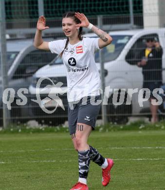 Fussball Frauen. KFV Cup. Sk Austria Klagenfurt gegen Kraig.  Torjubel Michelle Claudia Terkl  (Kraig). Klagenfurt, am 27.4.2025.
Foto: Kuess
www.qspictures.net
---
pressefotos, pressefotografie, kuess, qs, qspictures, sport, bild, bilder, bilddatenbank