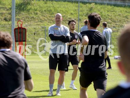 Fussball Bundesliga. SK Austria Klagenfurt. Training. Carsten Jancker. Klagenfurt, am 28.4.2025.
Foto: Kuess


---
pressefotos, pressefotografie, kuess, qs, qspictures, sport, bild, bilder, bilddatenbank