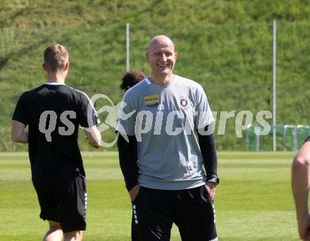Fussball Bundesliga. SK Austria Klagenfurt. Training. Carsten Jancker. Klagenfurt, am 28.4.2025.
Foto: Kuess


---
pressefotos, pressefotografie, kuess, qs, qspictures, sport, bild, bilder, bilddatenbank