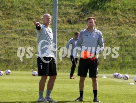 Fussball Bundesliga. SK Austria Klagenfurt. Training. Carsten Jancker. Klagenfurt, am 28.4.2025.
Foto: Kuess


---
pressefotos, pressefotografie, kuess, qs, qspictures, sport, bild, bilder, bilddatenbank