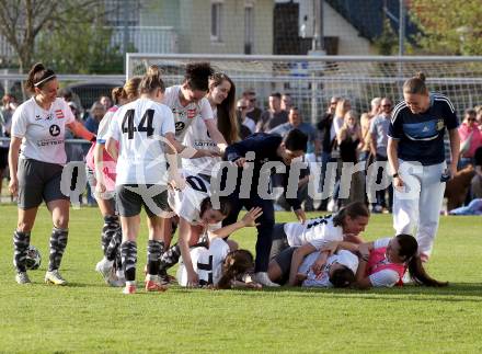 Fussball Frauen. KFV Cup. Sk Austria Klagenfurt gegen Kraig. Jubel Kraig. Klagenfurt, am 27.4.2025.
Foto: Kuess
www.qspictures.net
---
pressefotos, pressefotografie, kuess, qs, qspictures, sport, bild, bilder, bilddatenbank