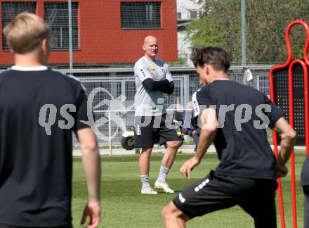 Fussball Bundesliga. SK Austria Klagenfurt. Training. Carsten Jancker. Klagenfurt, am 28.4.2025.
Foto: Kuess


---
pressefotos, pressefotografie, kuess, qs, qspictures, sport, bild, bilder, bilddatenbank