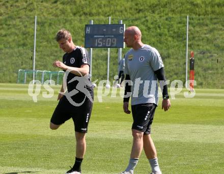 Fussball Bundesliga. SK Austria Klagenfurt. Training. Carsten Jancker. Klagenfurt, am 28.4.2025.
Foto: Kuess


---
pressefotos, pressefotografie, kuess, qs, qspictures, sport, bild, bilder, bilddatenbank