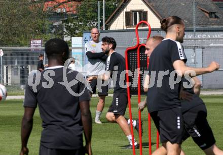 Fussball Bundesliga. SK Austria Klagenfurt. Training. Carsten Jancker. Klagenfurt, am 28.4.2025.
Foto: Kuess


---
pressefotos, pressefotografie, kuess, qs, qspictures, sport, bild, bilder, bilddatenbank