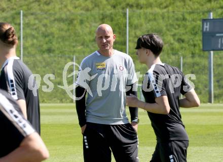 Fussball Bundesliga. SK Austria Klagenfurt. Training. Carsten Jancker. Klagenfurt, am 28.4.2025.
Foto: Kuess


---
pressefotos, pressefotografie, kuess, qs, qspictures, sport, bild, bilder, bilddatenbank