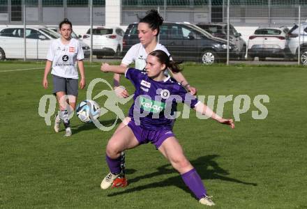 Fussball Frauen. KFV Cup. Sk Austria Klagenfurt gegen Kraig. Annika Buerger (Klagenfurt), Franziska Oraze (Kraig). Klagenfurt, am 27.4.2025.
Foto: Kuess
www.qspictures.net
---
pressefotos, pressefotografie, kuess, qs, qspictures, sport, bild, bilder, bilddatenbank