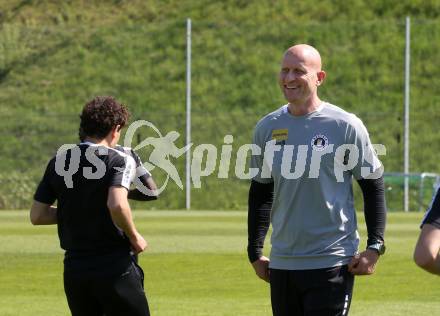 Fussball Bundesliga. SK Austria Klagenfurt. Training. Carsten Jancker. Klagenfurt, am 28.4.2025.
Foto: Kuess


---
pressefotos, pressefotografie, kuess, qs, qspictures, sport, bild, bilder, bilddatenbank